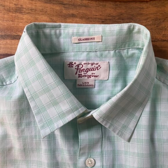 Retro Style Short Sleeve Collared Shirt [Original Penguin] - Picture 2 of 5
